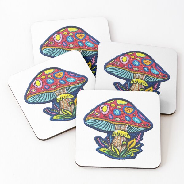 Item preview, Embroidered Mushroom Patch Design designed and sold by SociallyRemoved.