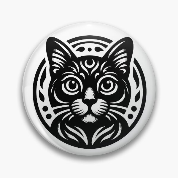 Item preview, Cat line drawing - white/black (1) designed and sold by fatimah-SL.