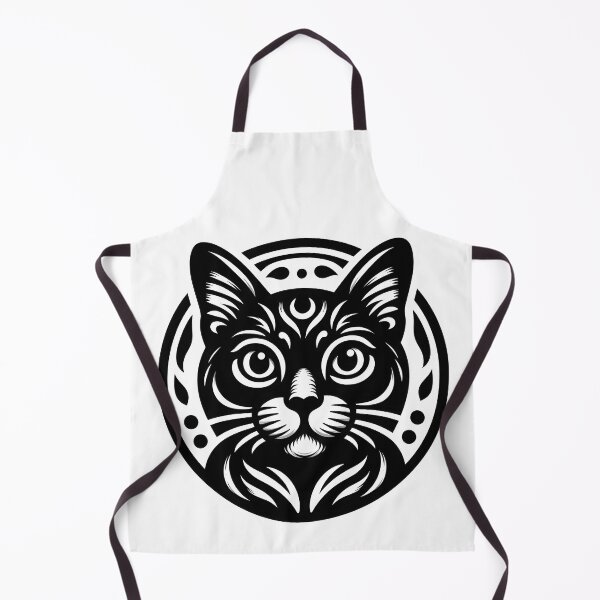 Item preview, Cat line drawing - white/black (1) designed and sold by fatimah-SL.