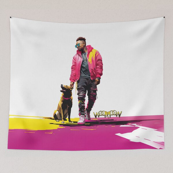 Item preview, A Man and his strong dog on a walk designed and sold by Woof-WoofSK.