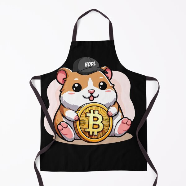 Artikelvorschau, Ein Hodl hamster hält seinen Bitcoin entworfen und verkauft von CryptoFunMerch.