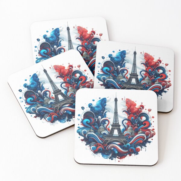 Item preview, Parisian Elegance - French Flag and Iconic Monuments designed and sold by coeurdelion50.