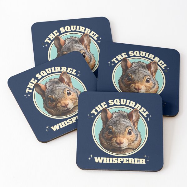 Item preview, The Squirrel Whisperer Retro Vintage Theme Cute Squirrel Ver 2 For Dark Background designed and sold by thecatcouch.