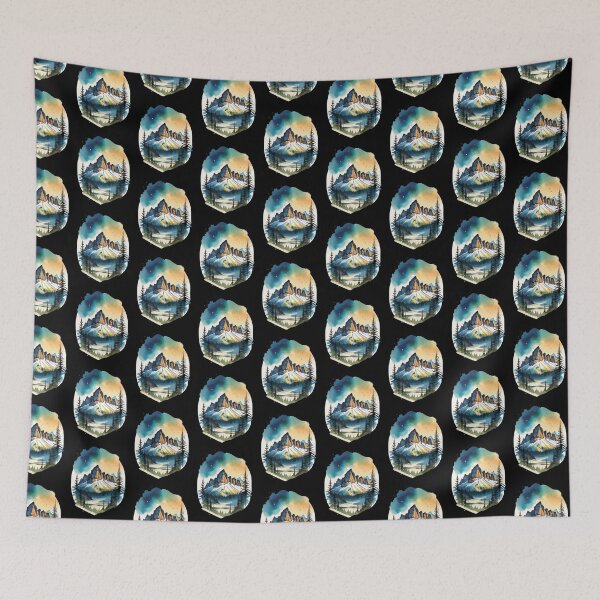 Item preview, watercolor canmore designed and sold by EuropeanPrints.