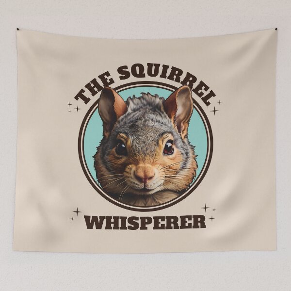 Item preview, The Squirrel Whisperer Retro Vintage Theme Cute Squirrel Ver 3 For Light Background designed and sold by thecatcouch.