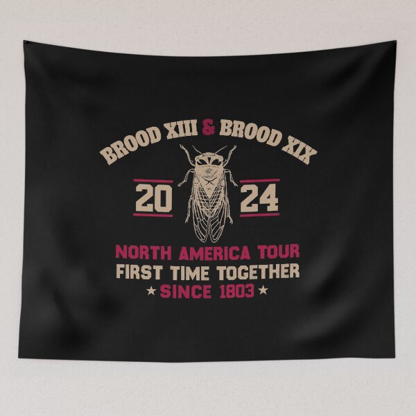 Item preview, Cicada Swarm 2024 Brood XIII & XIX North America Tour 2024 designed and sold by ArtByKatti.
