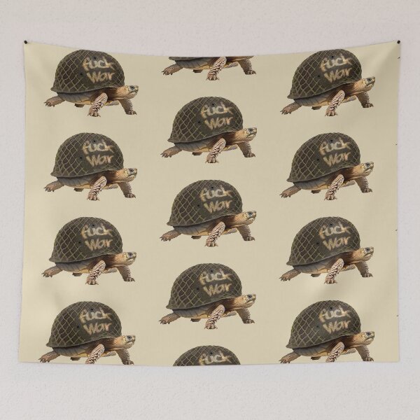Item preview, Fuck War Turtle Helmet designed and sold by studioss76.