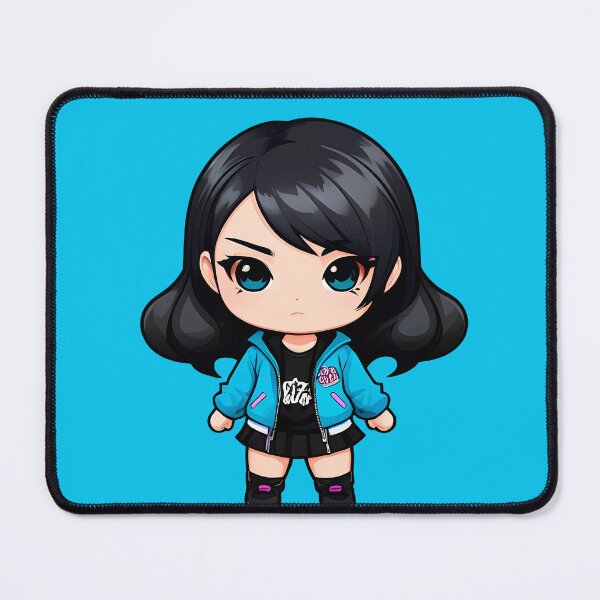 Item preview, Black Hair Chibi Cute Punk Girl designed and sold by MadnessEnvelope.