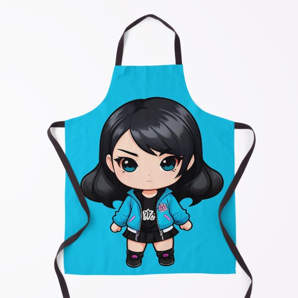 Item preview, Black Hair Chibi Cute Punk Girl designed and sold by MadnessEnvelope.
