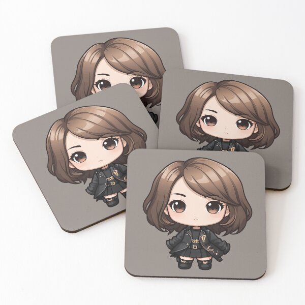 Item preview, Brown Hair Chibi Baddie Cute Punk Girl designed and sold by MadnessEnvelope.