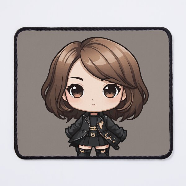 Item preview, Brown Hair Chibi Baddie Cute Punk Girl designed and sold by MadnessEnvelope.