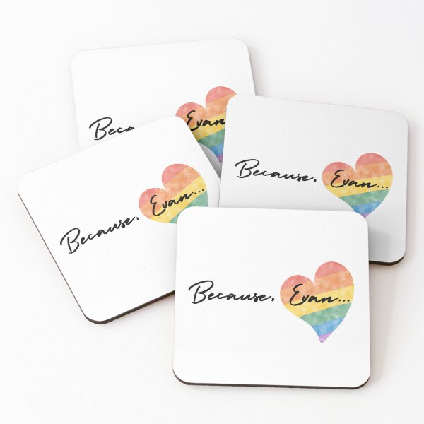 Item preview, Because, Evan... Pride Heart designed and sold by JLBookshelf.
