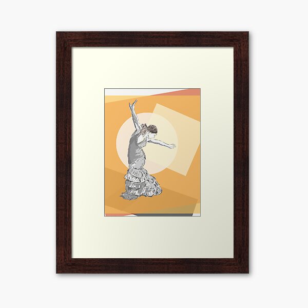 Flamenco Dancer Framed Art Print