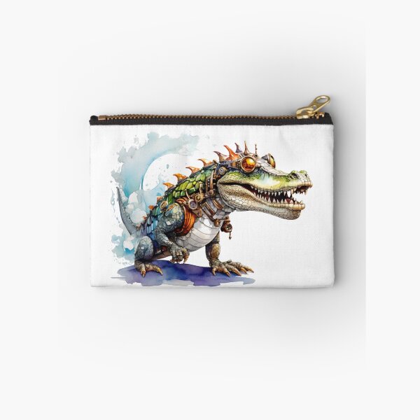 Item preview, A steampunk crocodile as a watercolor designed and sold by Rose Design & Photos.