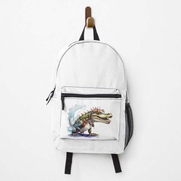 Item preview, A steampunk crocodile as a watercolor designed and sold by Rose Design & Photos.