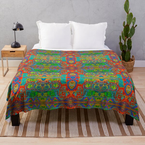 Item preview, Red blue green and yellow magic carpet designed and sold by Nickdavisinghe.