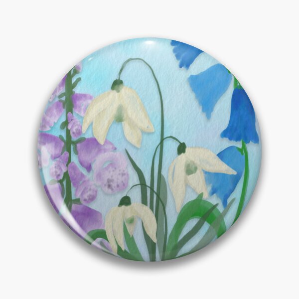 Item preview, Foxgloves, Snowdrops, and Bellflowers designed and sold by AdriaCaps Art & Design.