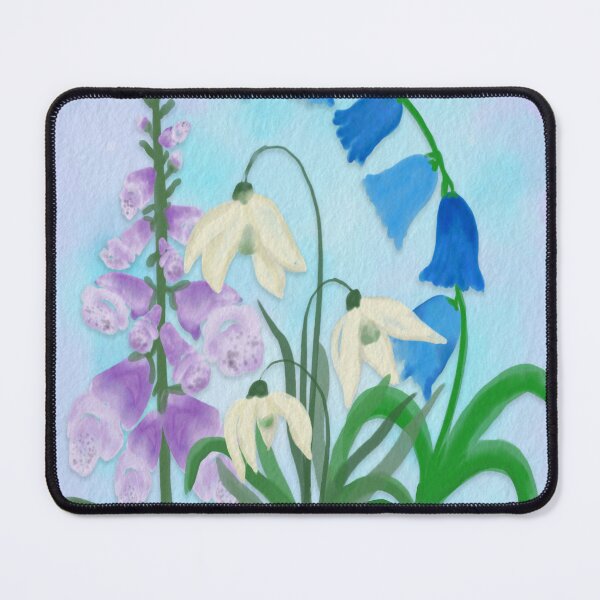 Item preview, Foxgloves, Snowdrops, and Bellflowers designed and sold by AdriaCaps Art & Design.