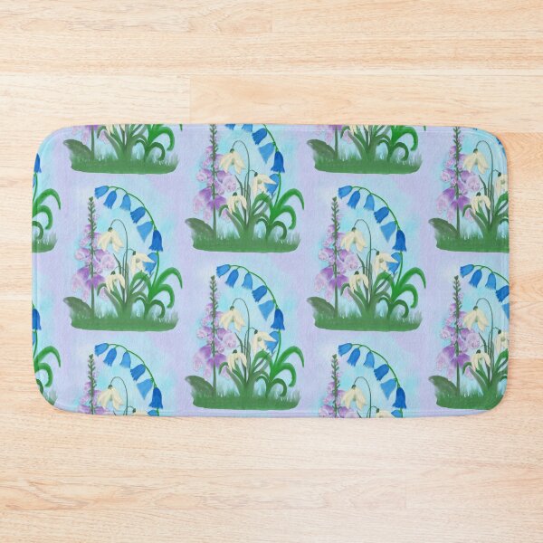 Item preview, Foxgloves, Snowdrops, and Bellflowers designed and sold by AdriaCaps Art & Design.