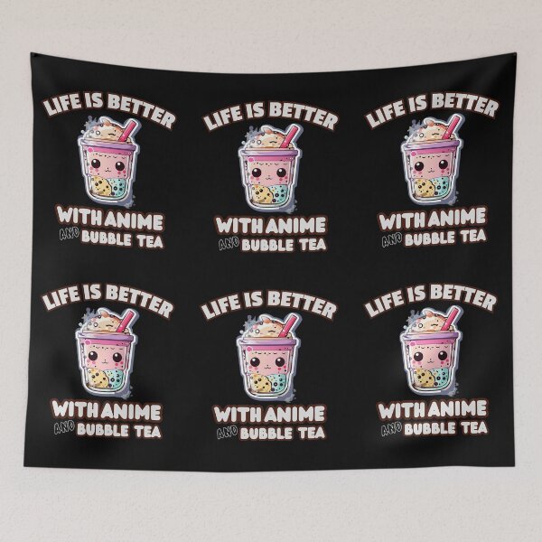 Item preview, Life Is Better With Anime And Bubble Tea designed and sold by Tokyotopia.