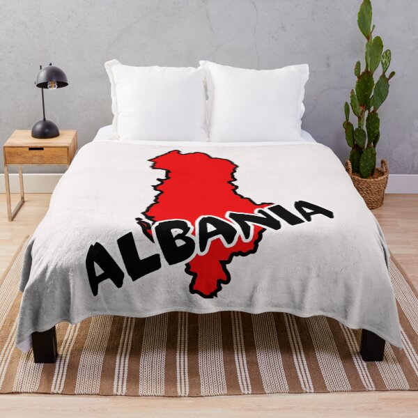 Item preview, Albania Flag Map designed and sold by AnimalsDH305.