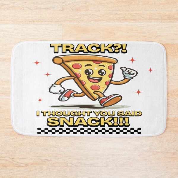Item preview, Running Snack Humor – Whimsical Pizza Runner Design designed and sold by gleefulme.