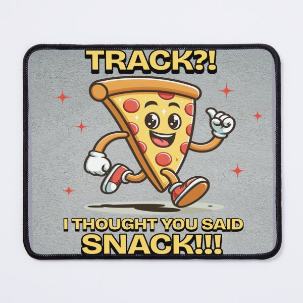 Item preview, Running Snack Humor – Whimsical Pizza Runner Design designed and sold by gleefulme.