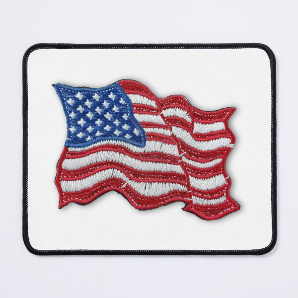 Item preview, Embroidered American Flag Patch Design designed and sold by SociallyRemoved.