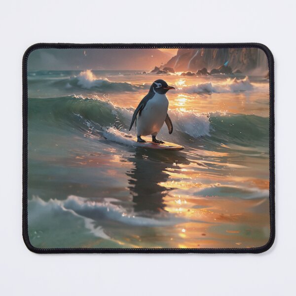 Item preview, Surfing Penguin designed and sold by NerdscapeDC.