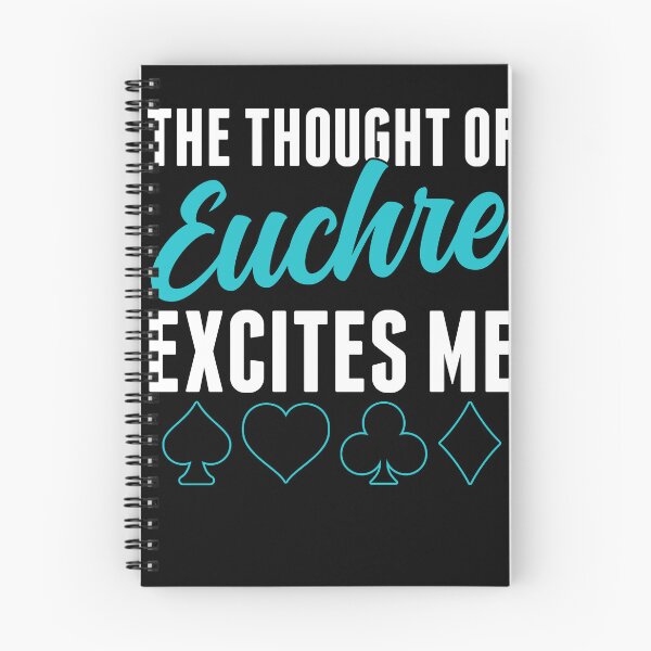 Item preview, The Thought of Euchre Excites Me Funny Card Game designed and sold by BlueBerry-Pengu.
