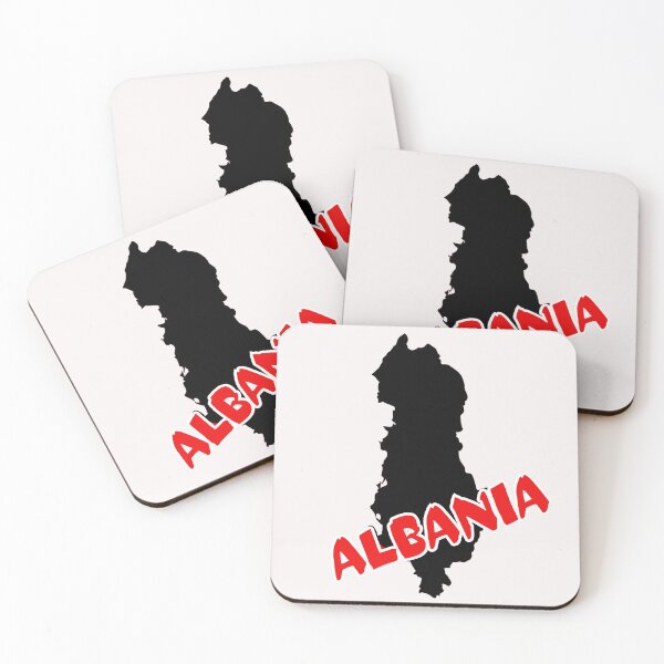 Item preview, Albania Flag Map designed and sold by AnimalsDH305.