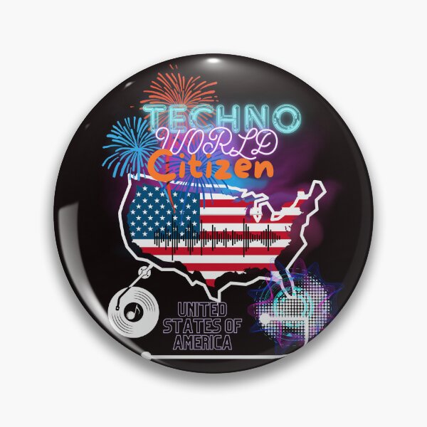 Item preview, Techno world citizen USA designed and sold by MM-flight-art.