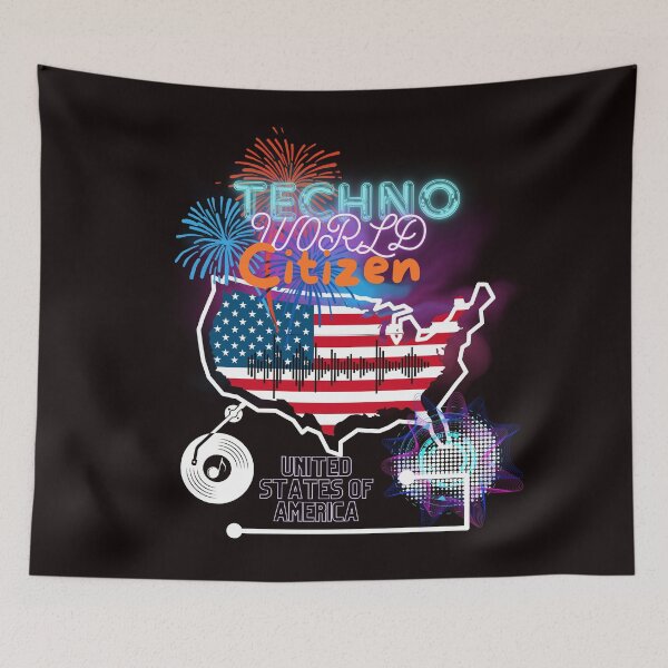 Item preview, Techno world citizen USA designed and sold by MM-flight-art.