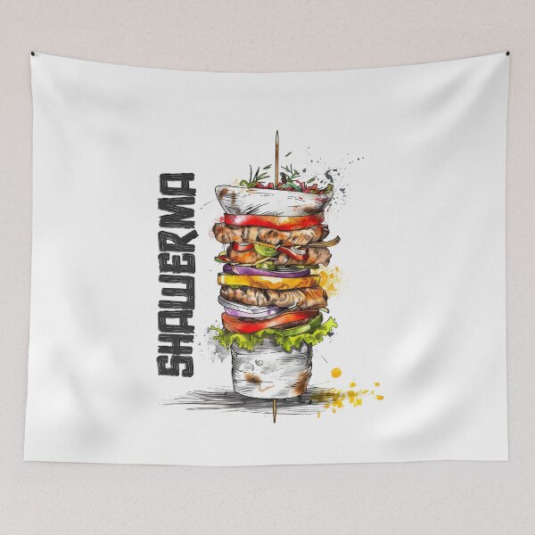 Item preview, Middle Eastern Delight: Indulge in the Savory Goodness of Our Authentic Shawarma! شاورما designed and sold by FUNqoosh.