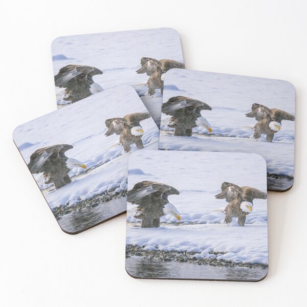 Item preview, Two Eagles in the Snow Haines Alaska designed and sold by PhotoArt by Joan Carroll.