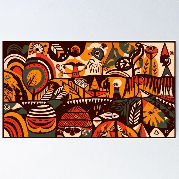 Item preview, Abstract pattern in native African style designed and sold by L7GraphicLab.