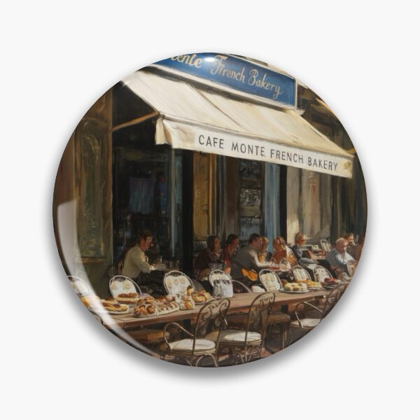 Item preview,  “Café Monte French Bakery” - Watercolor Streetscape Artwork…By Carraann designed and sold by CARRAANN.