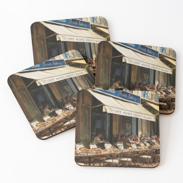 Item preview,  “Café Monte French Bakery” - Watercolor Streetscape Artwork…By Carraann designed and sold by CARRAANN.