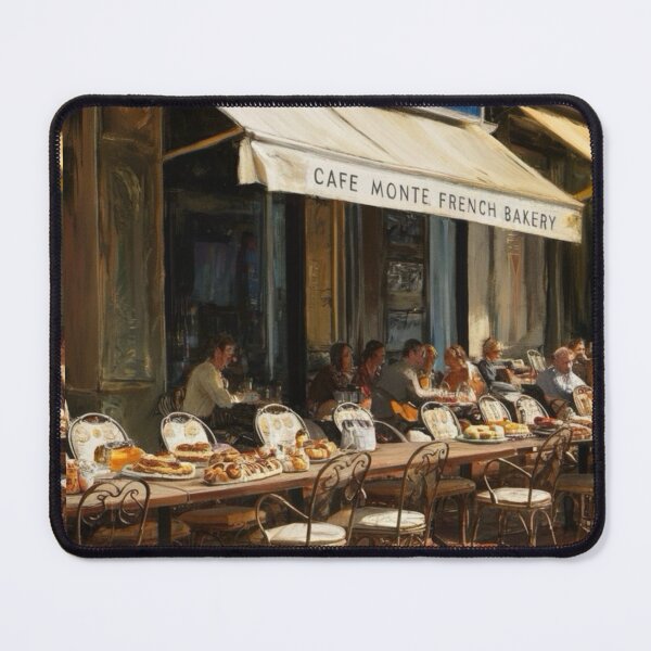 Item preview, “Café Monte French Bakery” - Watercolor Streetscape Artwork…By Carraann designed and sold by CARRAANN.