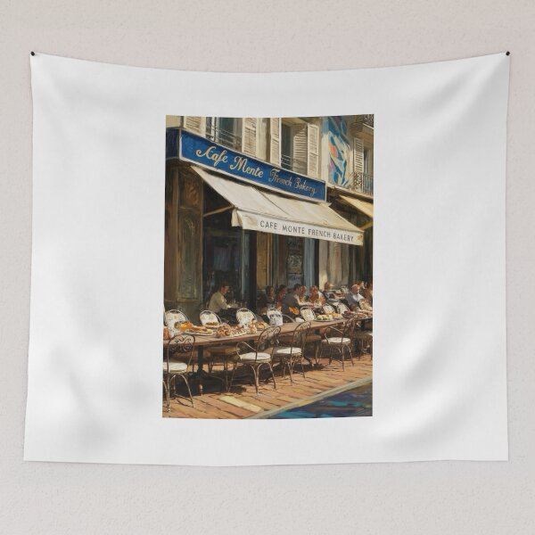 Item preview,  “Café Monte French Bakery” - Watercolor Streetscape Artwork…By Carraann designed and sold by CARRAANN.