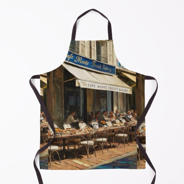 Item preview, “Café Monte French Bakery” - Watercolor Streetscape Artwork…By Carraann designed and sold by CARRAANN.