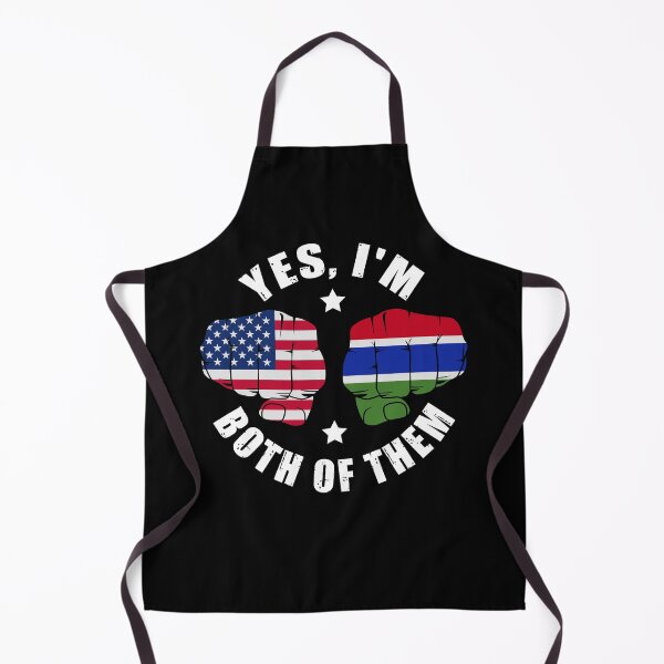 Item preview, Half American Half Gambian Flag Yes I'm Both Of Them designed and sold by OX-tright.