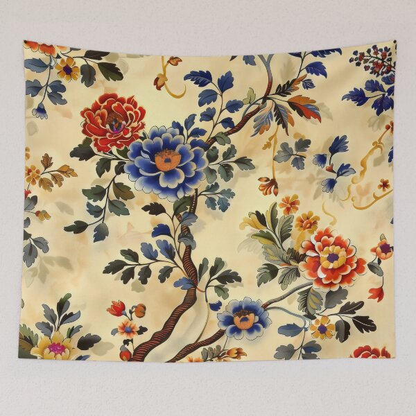 Item preview, Chinese art inspired pattern designed and sold by CulturalVibes.