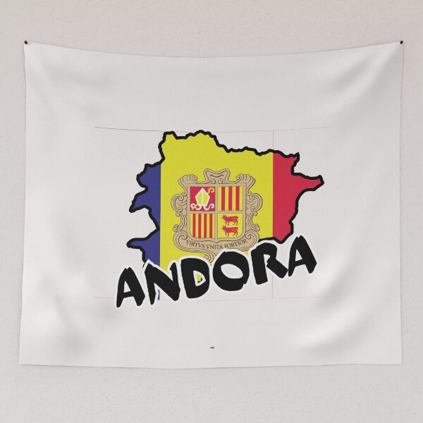 Item preview,  Andora Flag Map designed and sold by AnimalsDH305.