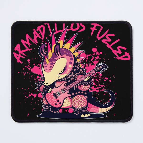 Item preview, Rock 'n' Roll Armadillo - Punk Rock Guitarist Animal Shirt designed and sold by JacontaII.