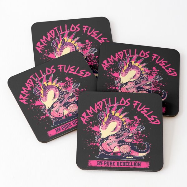Item preview, Rock 'n' Roll Armadillo - Punk Rock Guitarist Animal Shirt designed and sold by JacontaII.