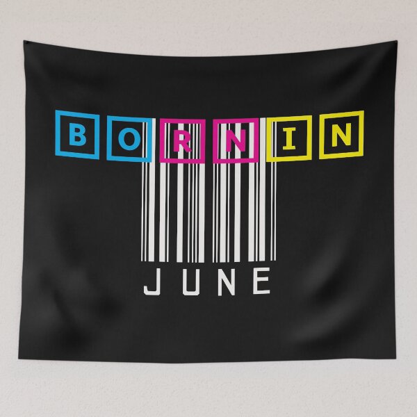 Item preview, BORN IN JUNE designed and sold by LiscaGraphicArt.