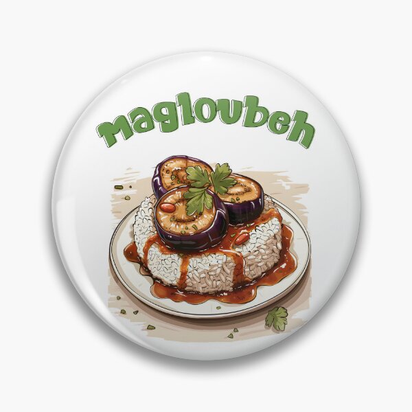 Item preview, Savor the Tradition: Experience the Richness of Levantine Cuisine with Our Authentic Magloubeh Aubergines! مقلوبة باذنجان designed and sold by FUNqoosh.