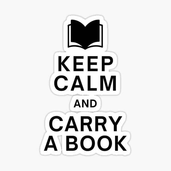Item preview, Keep Calm and Carry A Book designed and sold by RainyDayReader.