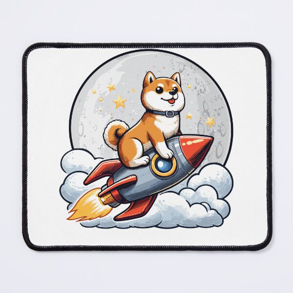 Item preview, Shiba inu vuela a la luna designed and sold by CryptoFunMerch.